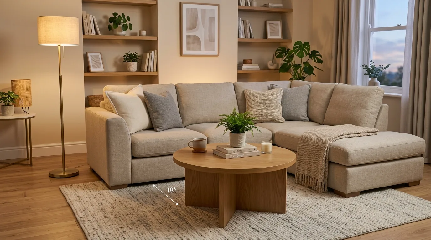 Choose a height that matches seat cushions